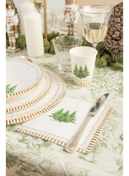 8 piatti cm 21 Gold Trees