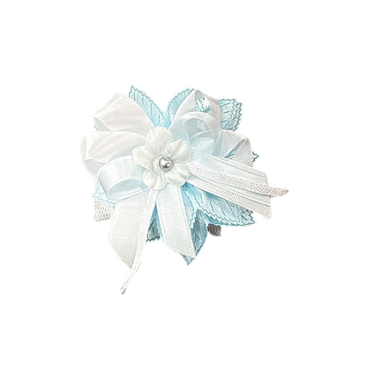 Sacchetto Portaconfetti Elegante – Completo di Fiocco, Fiore Decorativo, Confetti e Bigliettino