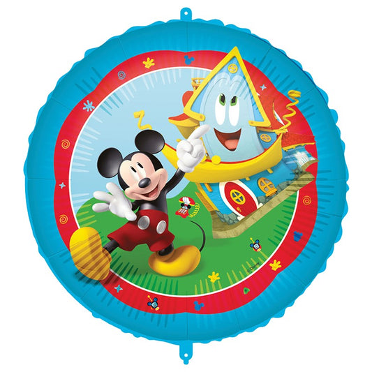 Pallone foil Mickey "Rock The House" 18", Cm46