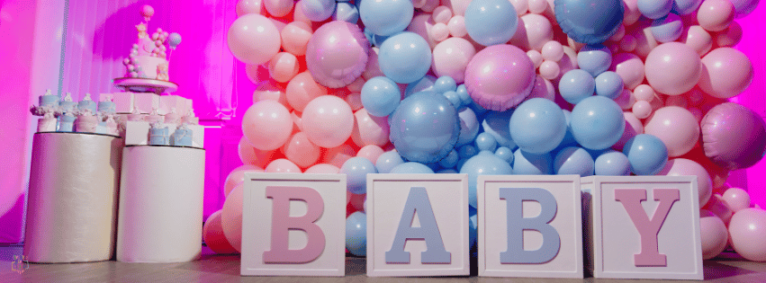 Allestimento Palloncini Gender Reveal