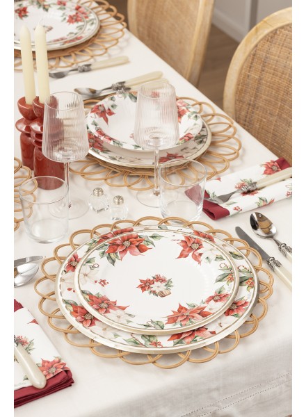 8 piatti cm 24 Stella di Natale