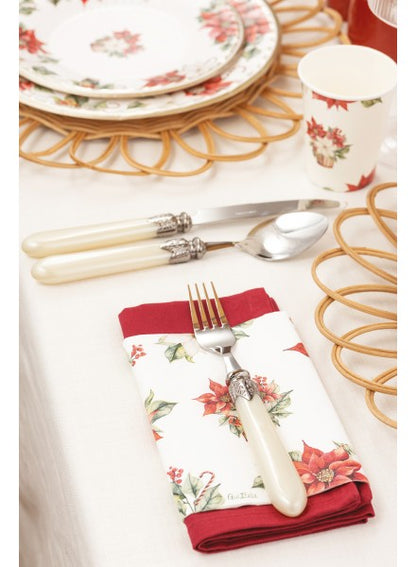 16 tovaglioli cm 33x33 Stella di Natale