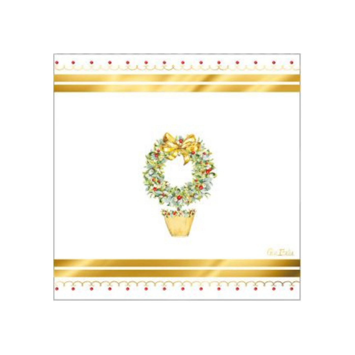 Tovagliolo Carta Natale "Joeux De Noel" cm33x33 pz 16 a cf.