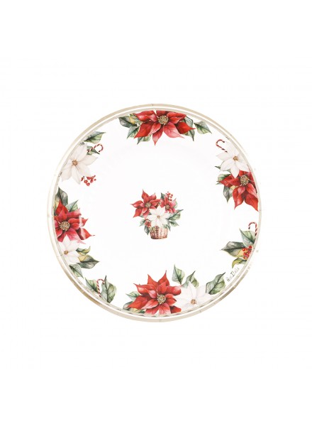 8 piatti cm 21 Stella di Natale