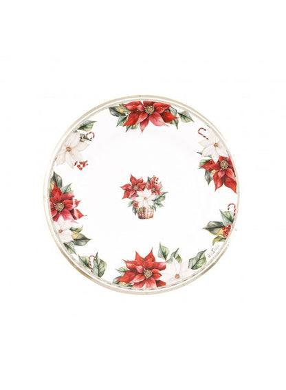 8 piatti cm 21 Stella di Natale