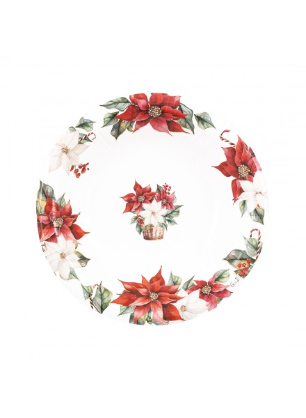 8 piatti cm 24 Stella di Natale