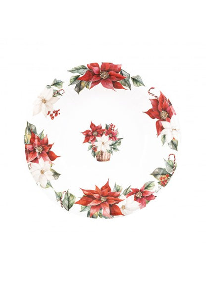 8 piatti cm 24 Stella di Natale