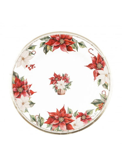 8 piatti cm 27 Stella di Natale