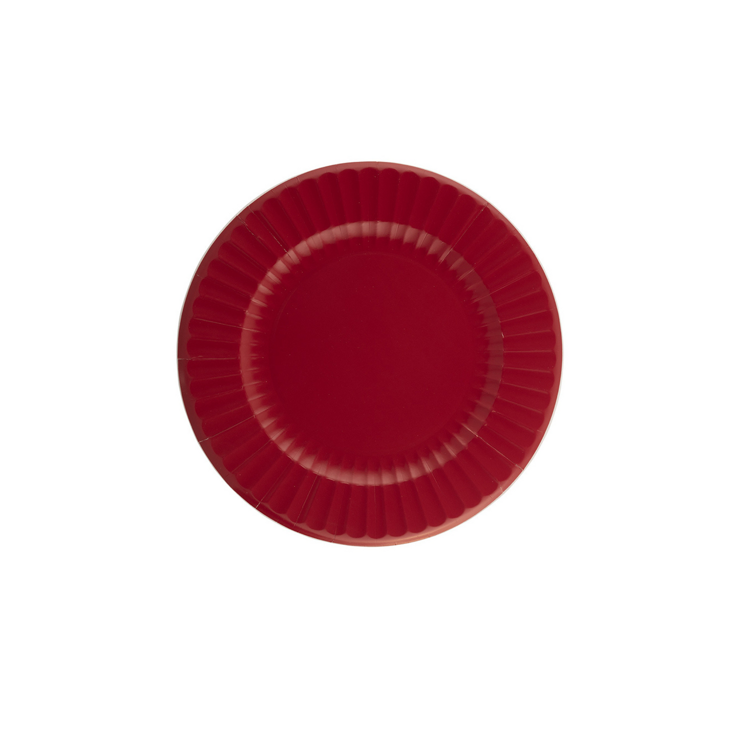 Piatto Carta Rosso Rubino cm21 pz8 a cf.