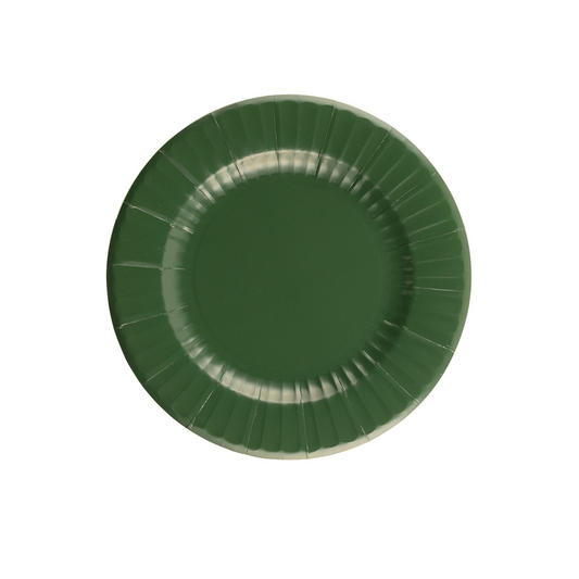 Piatto Carta Verde Intenso  cm27 pz8 a cf.