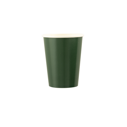 Bicchiere Carta  Verde intenso ml250 pz8 a cf.